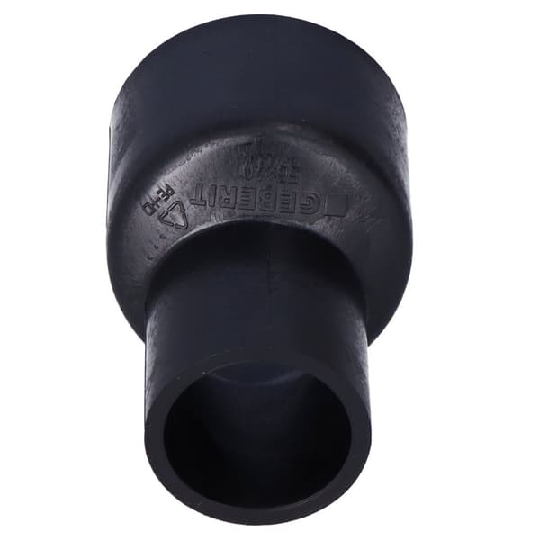 Reduktion (smaller) PEHD 56x40 asymmetrisk kort, sort (HDPE kloaksystem)