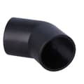 Miniatyrbillede 4 af 5: PEHD 50/45 albue, sort (HDPE spildevand)