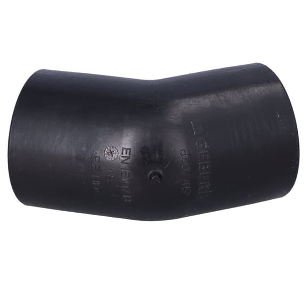 PEHD 50/45 albue, sort (HDPE spildevand)