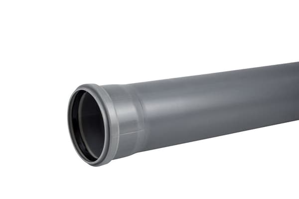 PP-HT 110x2,7x500 sanitærrør, til internt spildevand, askefarvet, Online