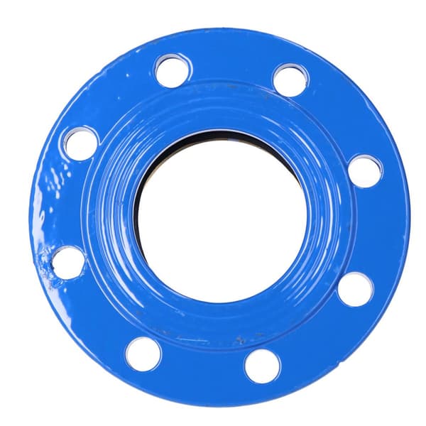 RK DN100 forbindelse, d110mm, PN16, rørflange, til vand og spildevand, til PE- og PVC-rør, EPDM-tætning, messingsikkerhedsring