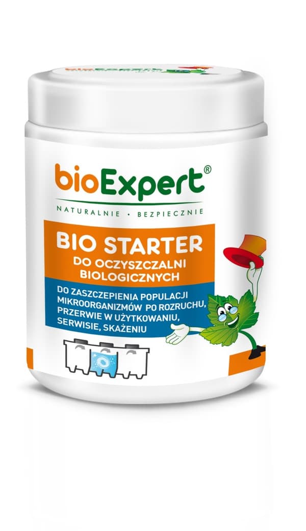Biologisk præparat BIO STARTER 400g, starter til podning af mikroorganismer i et nyt husholdningsrensningsanlæg