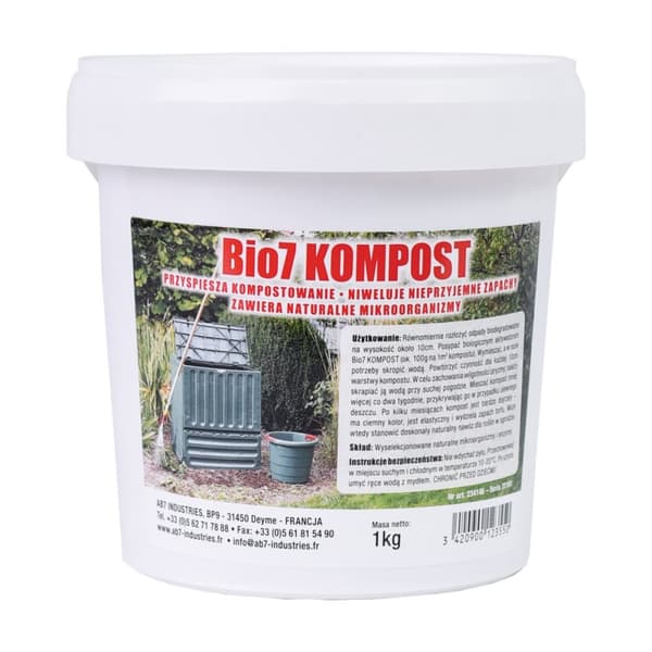 BIO7 KOMPOST DRIFT 1000G forberedelse til kompostering