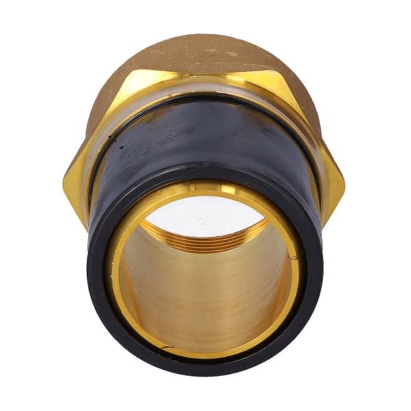 PE-messing adapter med indvendig gevind GW, d63x2"" PE100, SDR11, PN10 gas/PN16 vand, til montering med en elektrokobling eller elektroreduktion