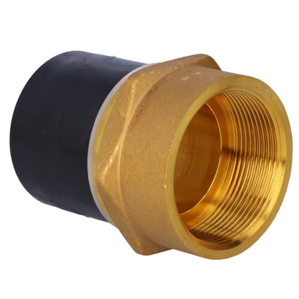PE-messing adapter med indvendig gevind GW, d63x2"" PE100, SDR11, PN10 gas/PN16 vand, til montering med en elektrokobling eller elektroreduktion