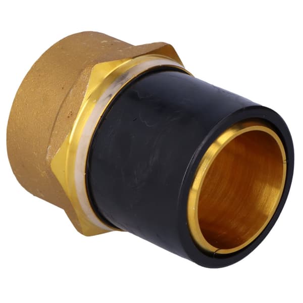 PE-messing adapter med indvendig gevind GW, d63x2"" PE100, SDR11, PN10 gas/PN16 vand, til montering med en elektrokobling eller elektroreduktion
