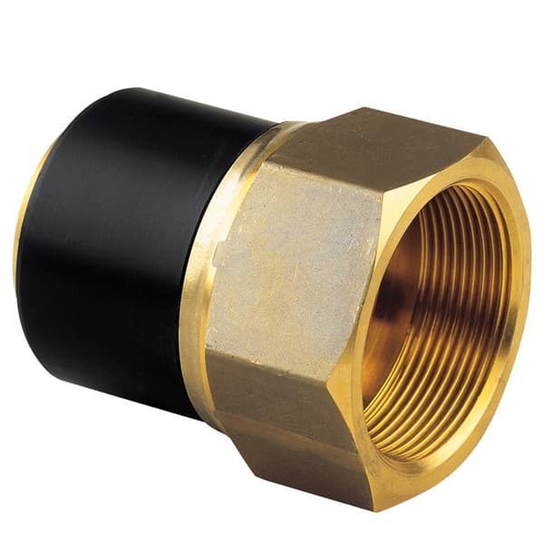PE-messing adapter med indvendig gevind GW, d63x2"" PE100, SDR11, PN10 gas/PN16 vand, til montering med en elektrokobling eller elektroreduktion