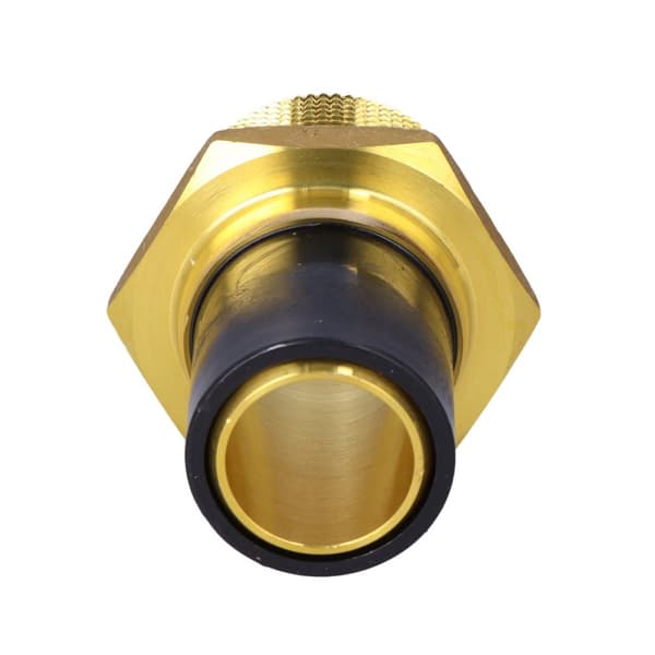 PE-messing adapter med udvendig gevind GZ, d40x1 1/2" PE100, SDR11, PN10 gas/PN16 vand, til montering med en elektrokobling eller elektroreduktion