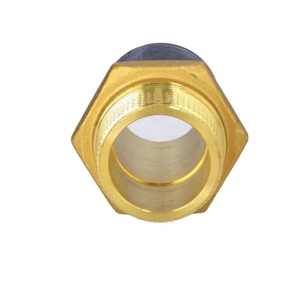 PE-messing adapter med udvendig gevind GZ, d50x1 1/2" PE100, SDR11, PN10 gas/PN16 vand, til montering med en elektrokobling eller elektroreduktion