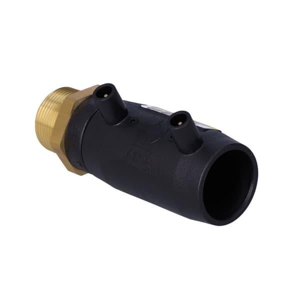 PE-mässing övergångshylsa GZ 40x1 1/4"" SDR11 SDR13.6 SDR17 elektrosvetsning, vattengas