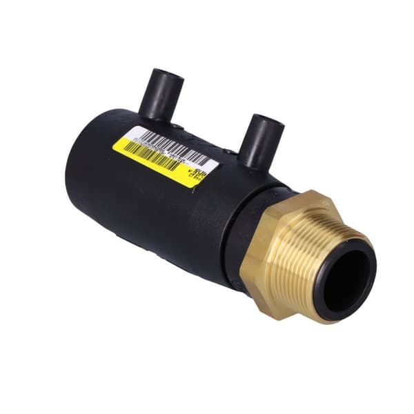 PE-mässing övergångshylsa GZ 40x1 1/4"" SDR11 SDR13.6 SDR17 elektrosvetsning, vattengas