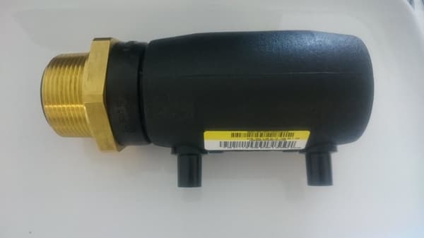 PE-mässing övergångshylsa GZ 40x1 1/4"" SDR11 SDR13.6 SDR17 elektrosvetsning, vattengas