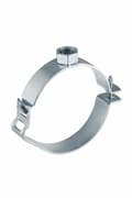 Miniatyrbillede 1 af 3: Justerbar rørholder med gevindmuffe 125xGW1/2", indvendig gevind, galvaniseret stål (HDPE spildevand)