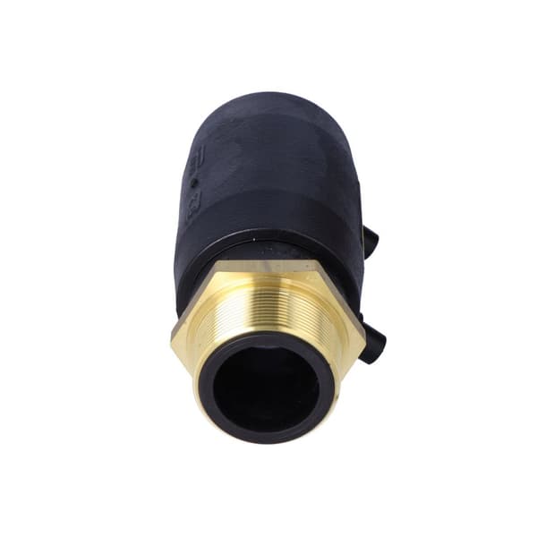 PE-messing overgangsmuffe GZ 63x2"" SDR11 SDR13.6 SDR17 elektrosvejsning, vandgas