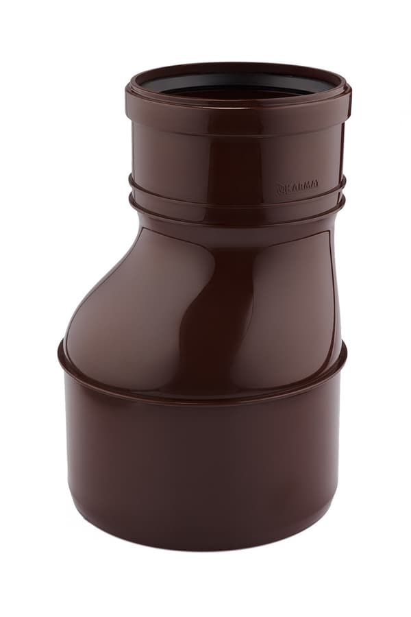 PP 160X110 reduktion til nedløbsrør i tagrender, brun