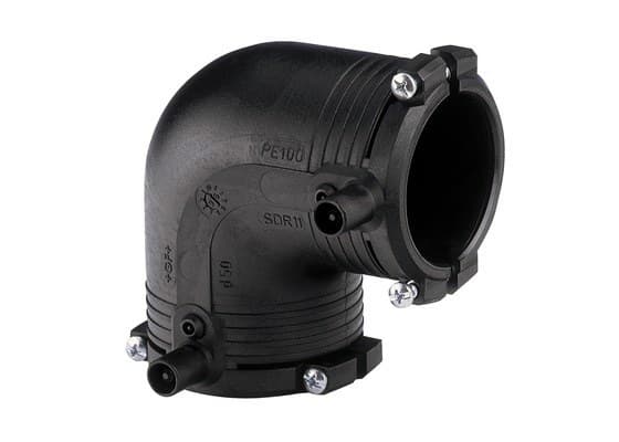 Elektrosvejsebøjning 90° d20 PE100, SDR11, PN10 gas/PN16 vand