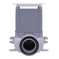Miniatyrbillede 3 af 4: DN50/75 skjult perlator til montering i installationsvæg med mulighed for adgang til kloaksystemet og vægafdækning i hvid -