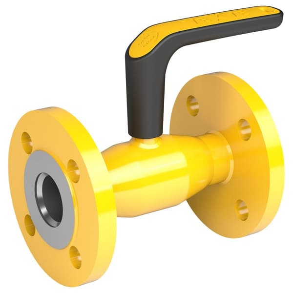 VEXVE X gaskugleventil, DN40 PN40 flange, reduceret passage