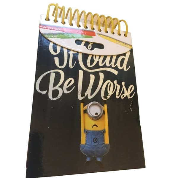 Despicable Me It Could Be Worse Mini Minions Sketchbook Set Black/White/Yellow One Size