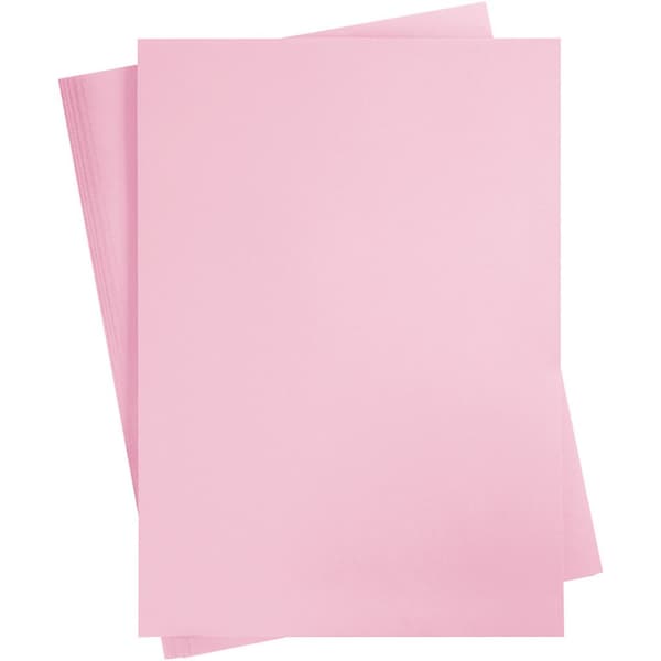 Färgad kartong - A4 - 180 g - Syrenrosa - 100 ark