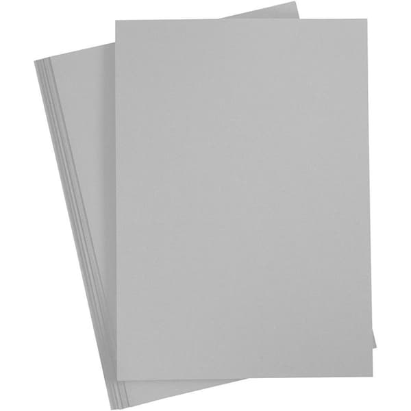 Färgad kartong - A2 - 420 x 600 mm - 180 g - Stålgrå - 100 ark