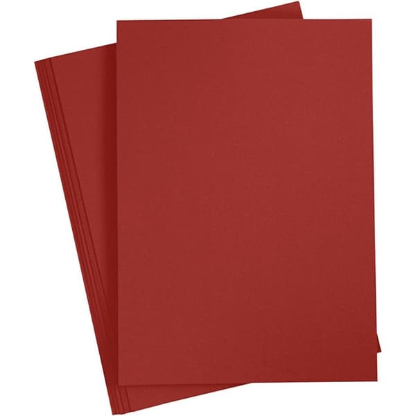 Färgad kartong - A2 - 420 x 600 mm - 180 g - Bordeaux - 100 ark
