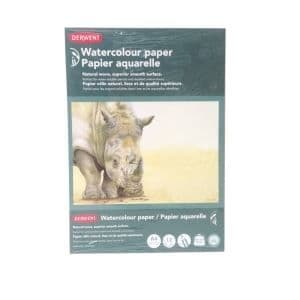 Akvarellblock - Derwent - 21x29,7cm - 300g/m² - 12 ark - Vit