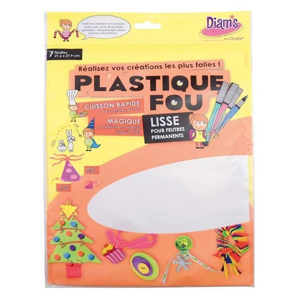 Plastisk Galen Vit 7 ark