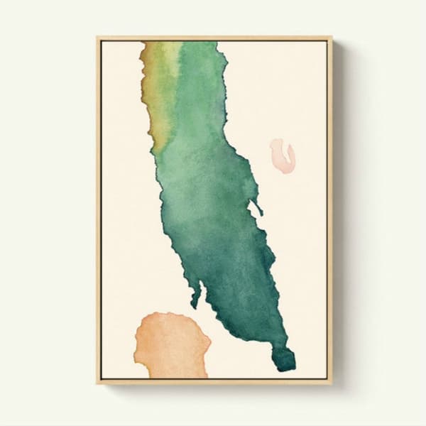 Abstrakte malerier Dekoration Vægkunstplakater Minimalistisk lærred, størrelse (tommer): 30x40 cm(H)