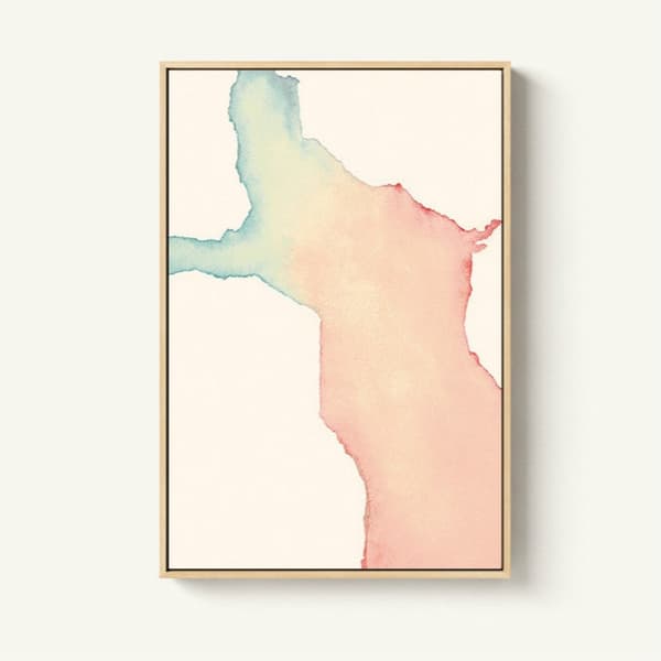 Abstrakte malerier Dekoration Vægkunstplakater Minimalistisk lærred, Størrelse (Tommer):30x40cm(F)