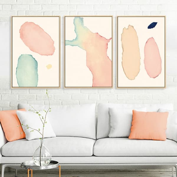 Abstrakte malerier dekoration væg kunst plakater Minimalistisk lærred, størrelse (tommer): 30x40 cm (C)