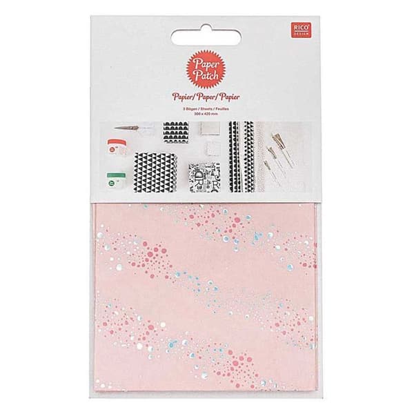 Rose bubbles lapppapper 30 x 42 cm