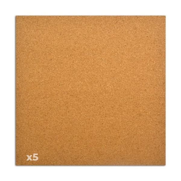 5 korkskivor 30 x 30 cm