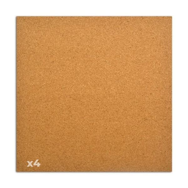 4 korkskivor 30 x 30 cm