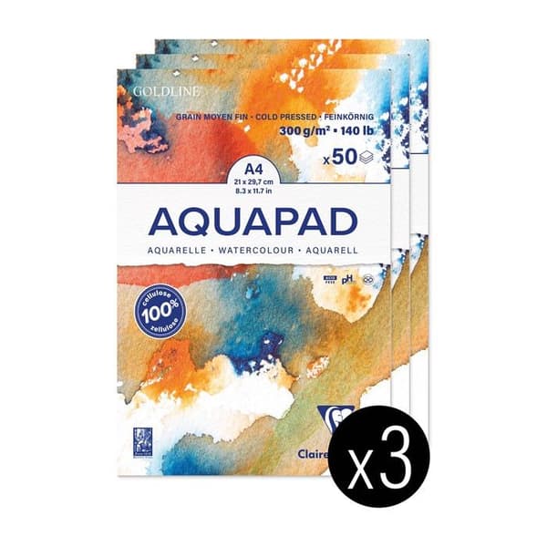 Kreativt papper - akvarell - banan - hampa - från hela världen - handgjort - foscari Clairefontaine - 975721C