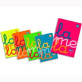 Miniatyrbild 2 av 2: Set of exercise books Lamela Multicolour Quarto 80 Sheets (5 Units)