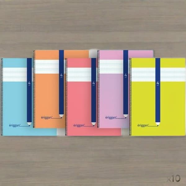 Notebook Eriggan Din A4 80 Sheets (10 Units)
