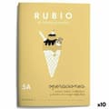 Miniatyrbild 1 av 2: Maths exercise book Rubio Nº 5A A5 Spanish 20 Sheets (10 Units)