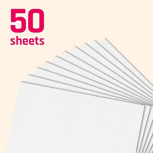 INF 100 g vitt kartongpapper, 8K (27,3x38,9 cm), 50 ark