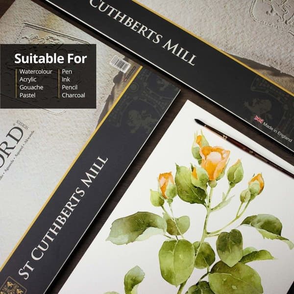 Kreativt papper - akvarell - banan - hampa - från hela världen - handgjort - foscari St cuthberts mill - Saunders Waterford