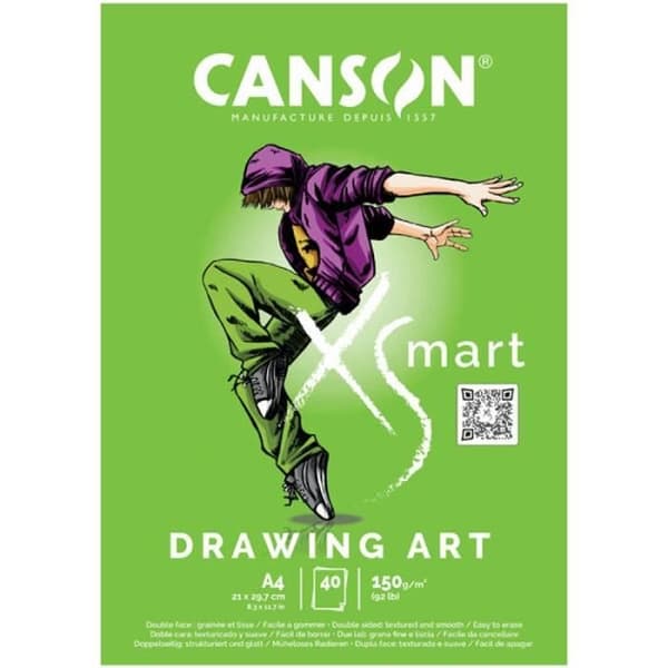 Ritblock - CANSON - Xsmart - A4 - 150 g - 40 ark