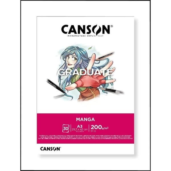 Pappersdyna - CANSON - Graduate Manga - 30 ark - A3-format - 200 g/m²