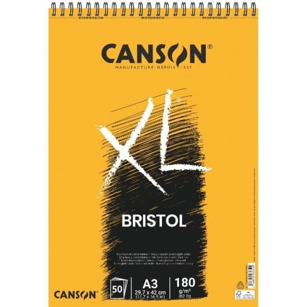 Block spiral - CANSON - XL Bristol - 50 ark - format A3