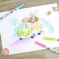 Miniatyrbild 4 av 4: Ritblock - TOMBOW - A4 - 25 ark - Glättat papper - 250g/m²