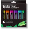 Miniatyrbild 1 av 4: Liquitex 993421 Set 6 Vibrant Paint Markers bred spets, akrylharts, 15 mm - 3699246