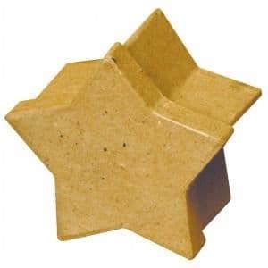 Dekorationslåda - Icke specificerad - Stjärna - 80x50 mm - Färg: Vit - Kategori: Blandet