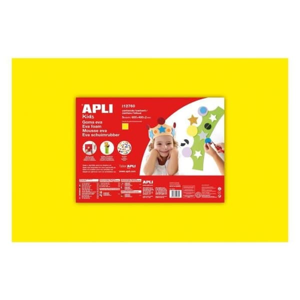 APLI 1 ark skumgummi - Gul
