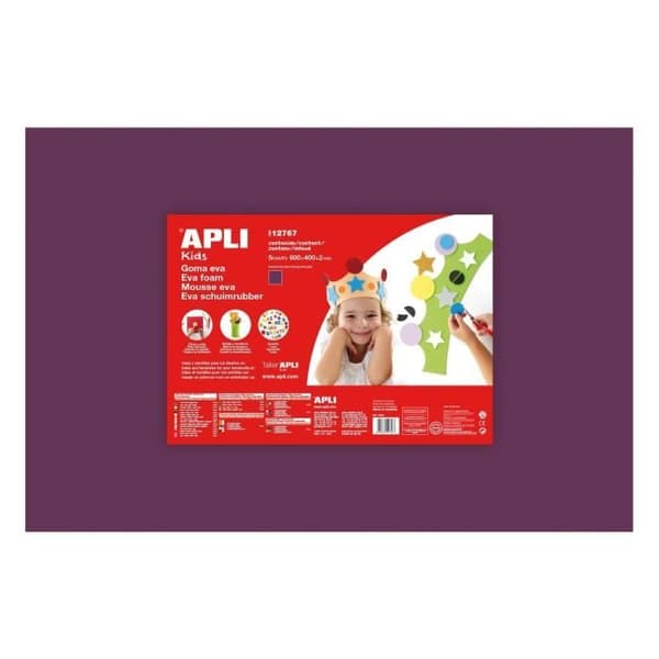 APLI 1 ark skumgummi - Lila