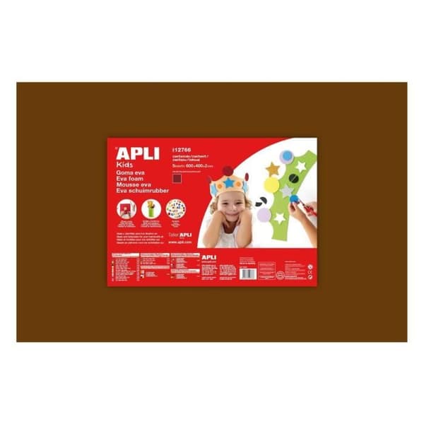 APLI 1 ark skumgummi - Brun