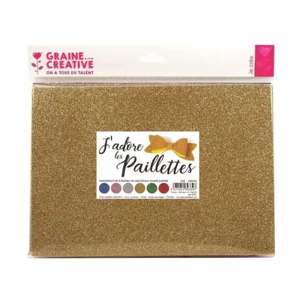 6 st glitter mjuka gummidukar